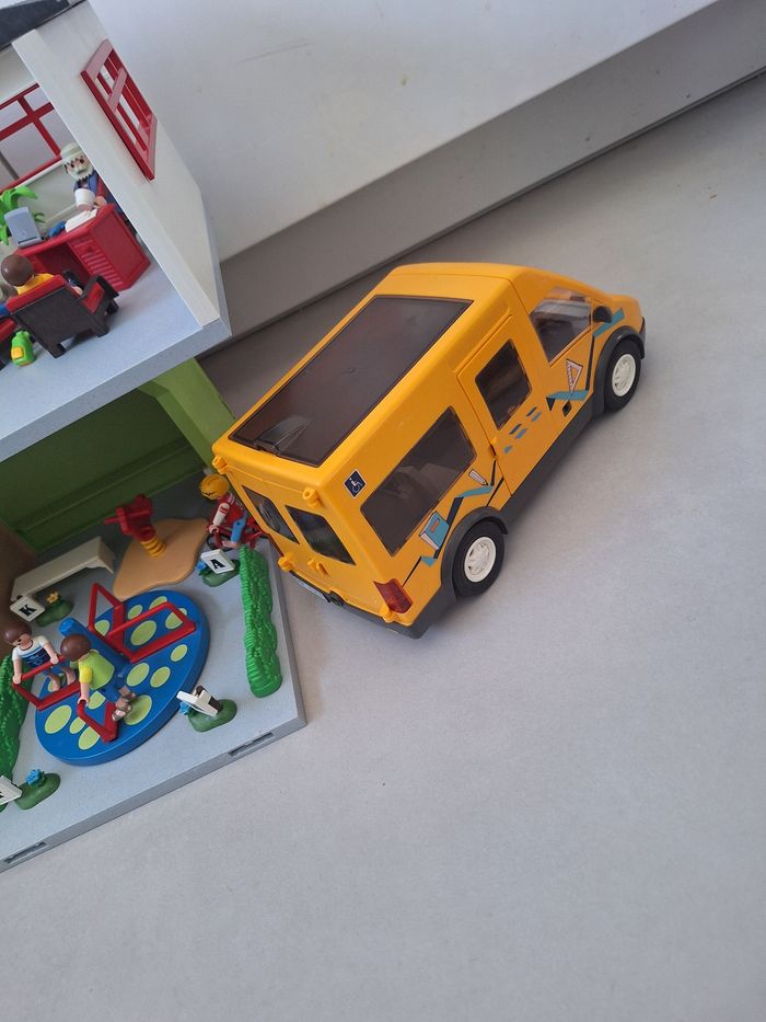 Ecole playmobil avec extension et bus - photo numéro 7