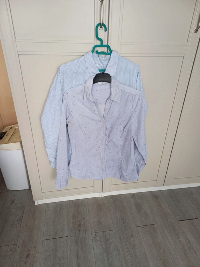Lot de 2 chemises manches longues femme