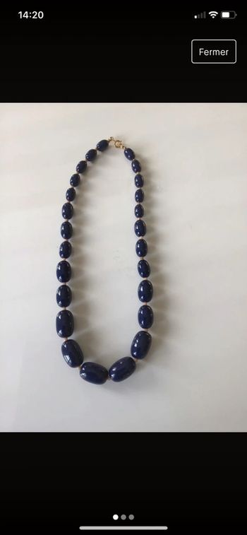 Collier fantaisie vintage 80s
