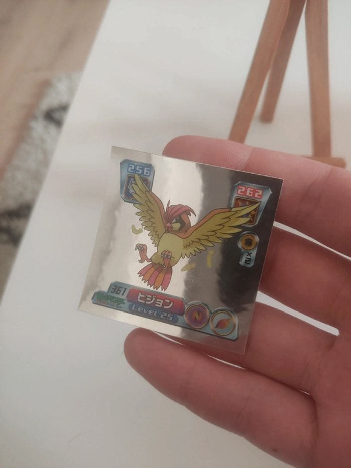 Stickers pokemon pidgeotto roucoups amada foil 2004 - photo numéro 5