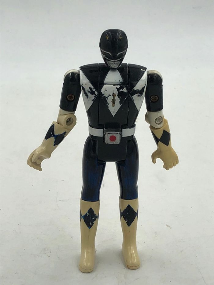 Figurine Power Rangers noir Flip Head Bandai 1993 14 cm - photo numéro 2