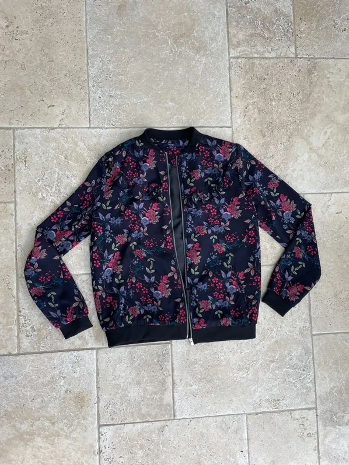Veste fleuri doublé