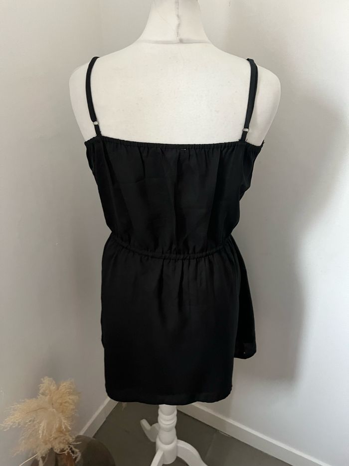 Robe noire et perles argentées Mango S - photo numéro 5