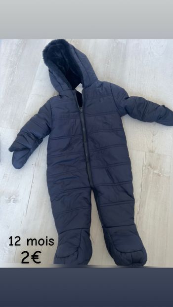Manteau combinaison 12 mois
