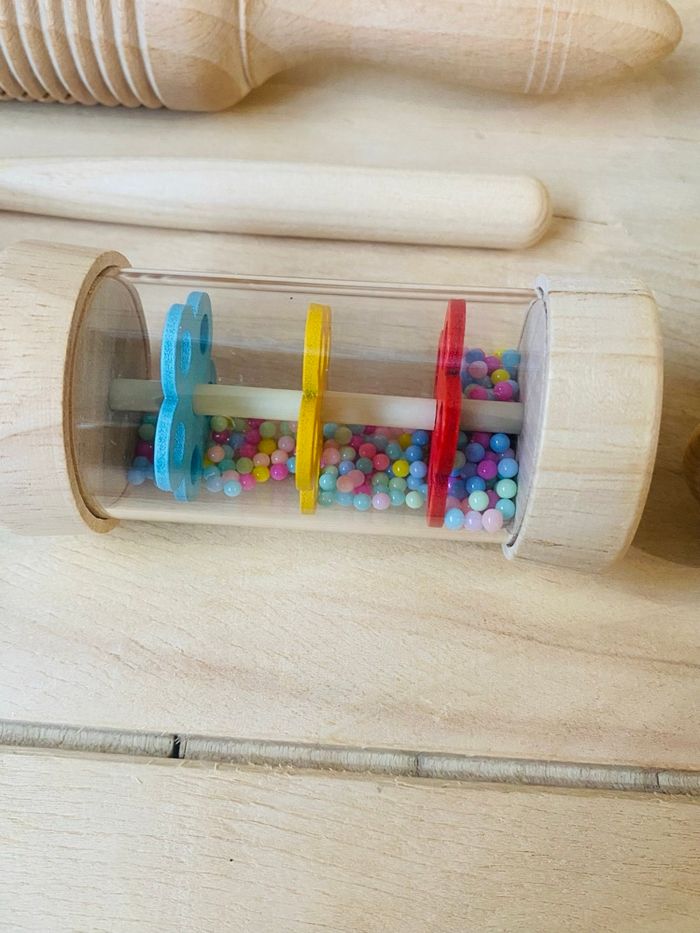 Lot de 4  instruments de musique sensoriels en bois – Montessori - photo numéro 4