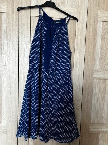 Robe bleu à bretelles In Extenso t.42