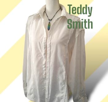 Chemise blanche homme manches longues qualité Teddy Smith