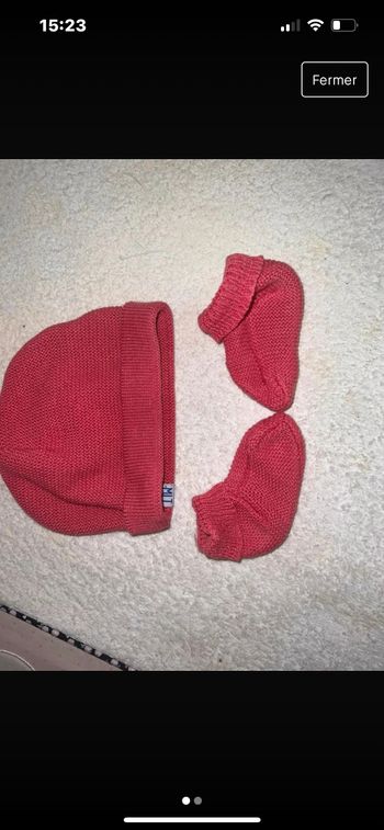 Bonnet et ses chausson