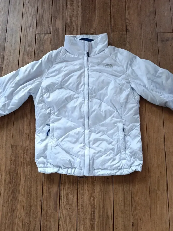 Doudoune femme the North face 550 plume d'oie blanc nacré L/G - photo numéro 2