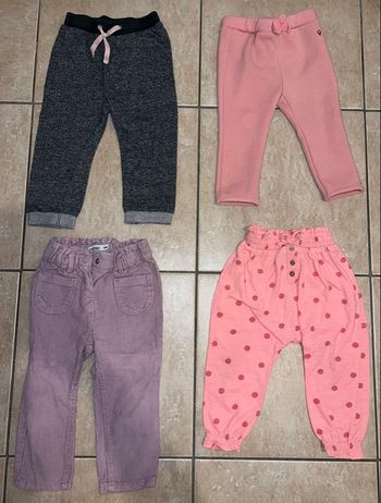 Lot pantalons fille