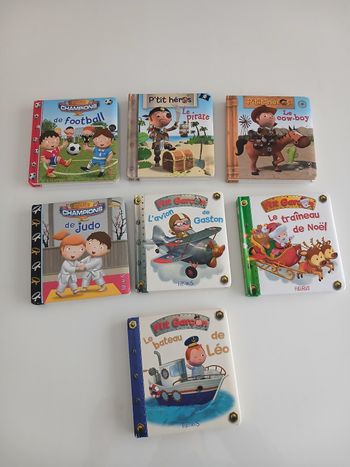 Lot de 7 livres enfants - Collections P’tit Garçon / P’tits Héros / Champions (Fleurus)