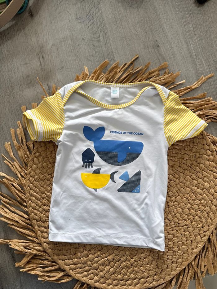 T shirt maillot de bain 18 mois okaidi