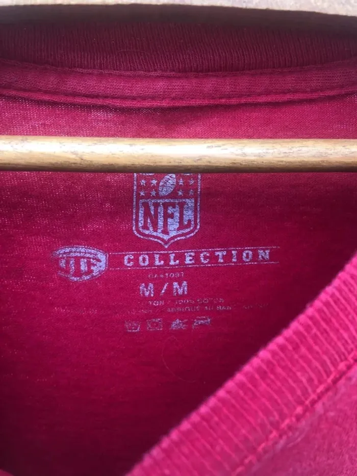 T-shirt vintage NFL red 1960 New England Patriots Mens M - photo numéro 2
