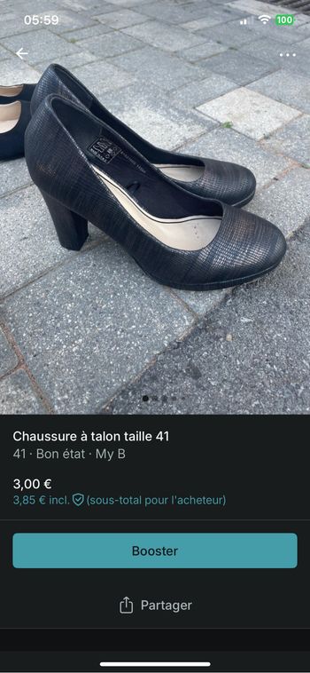 Vends chaussures en bon état