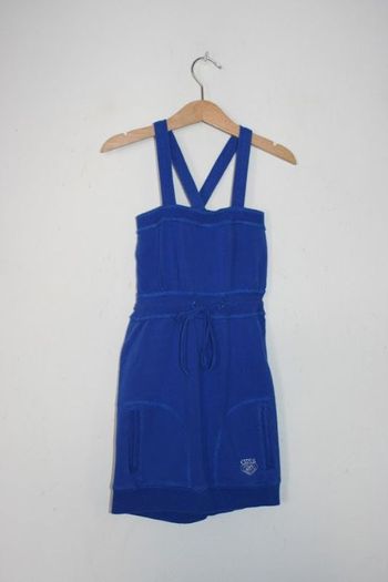 Robe à bretelle matière sweat 5 ans