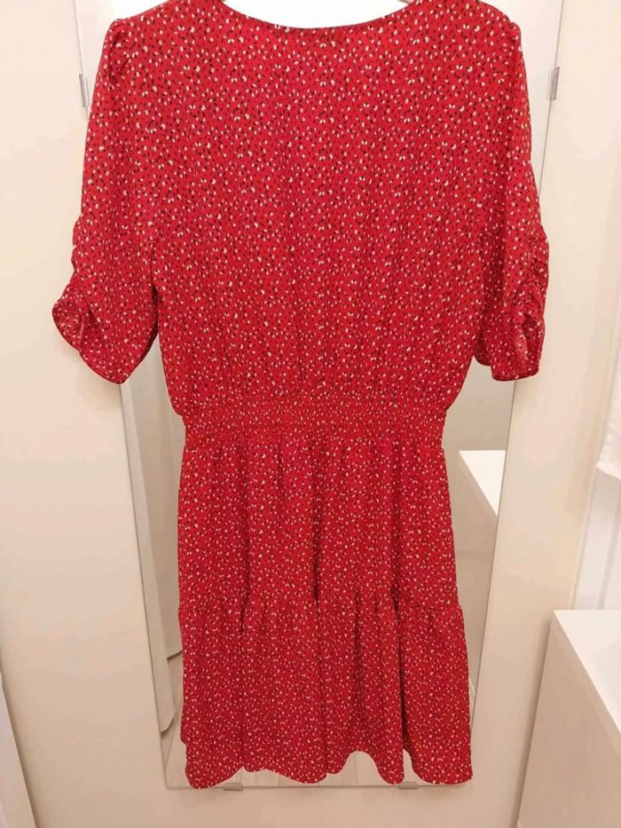 Robe fluide Rouge a motif Bonobo TL - photo numéro 5