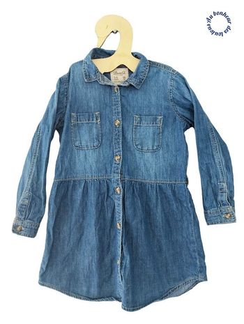 5-6 ans robe en jean ( vendu sans ceinture comme sur la photo)