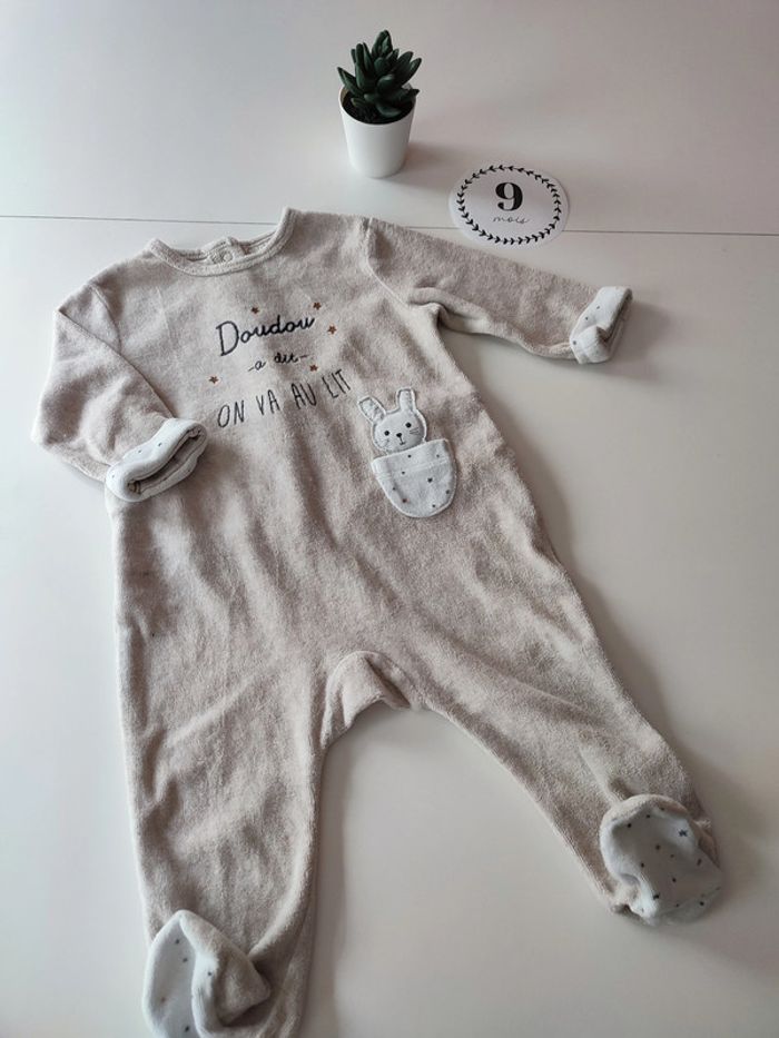 Lot de 4 pyjamas velours Kiabi – 9 mois - photo numéro 9