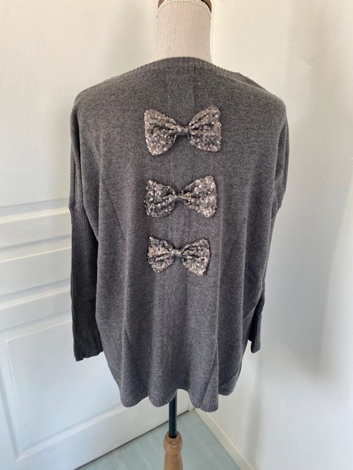 Pull gris vintage love - photo numéro 3
