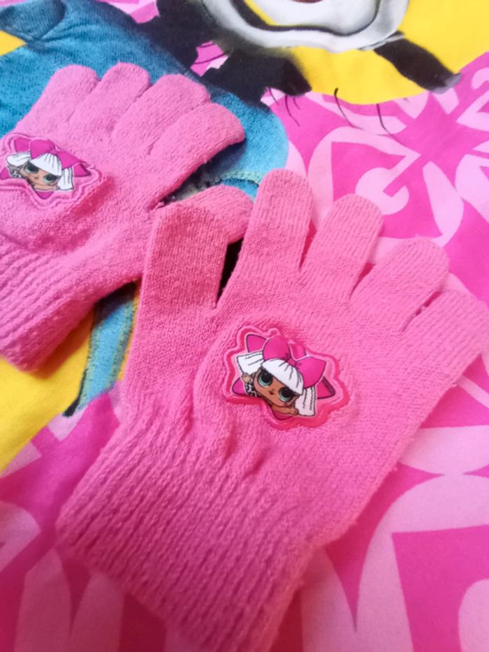 Gants LOL roses 16 cm - photo numéro 4