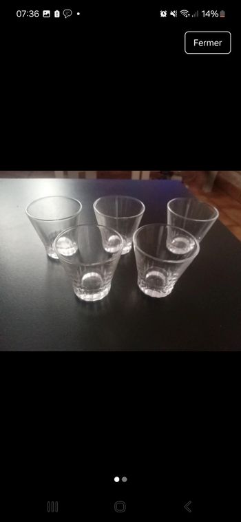 Lot de verres à liqueur ou autre 