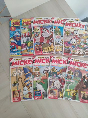 Lot de 9 journal de Mickey du 3660 au 3669