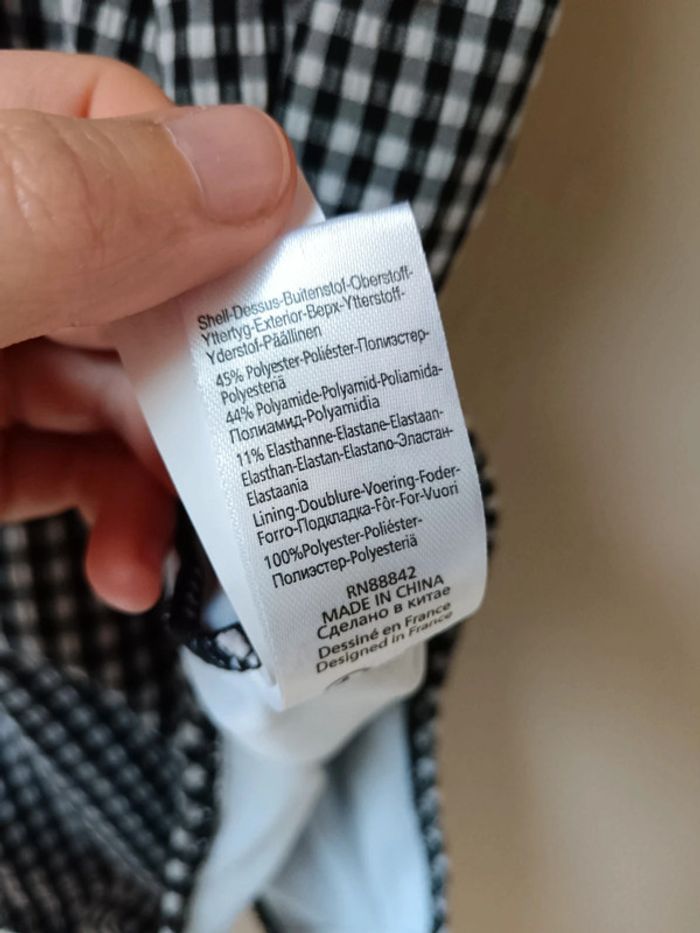 Maillot de bain une pièce vichy LR - photo numéro 8
