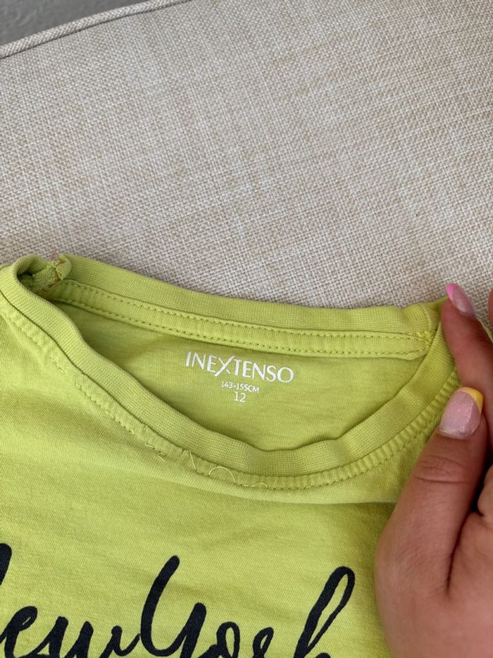t shirt vert jaune dinosaure - photo numéro 3