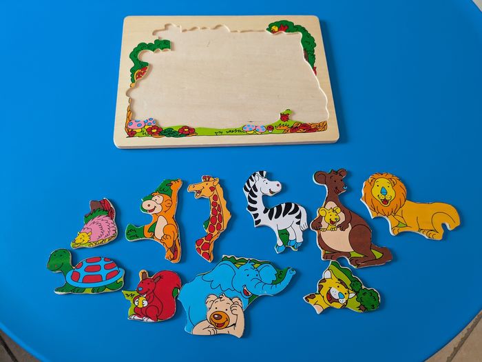 Puzzle animaux en bois - photo numéro 2