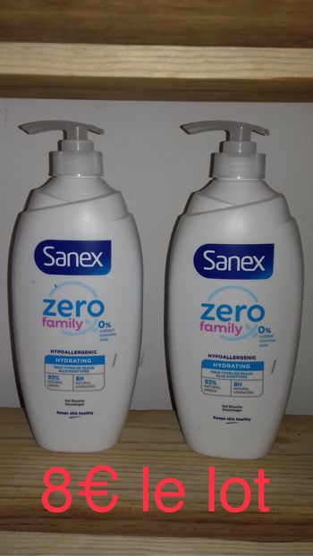Gel douche enfant Sanex 0% family 10€