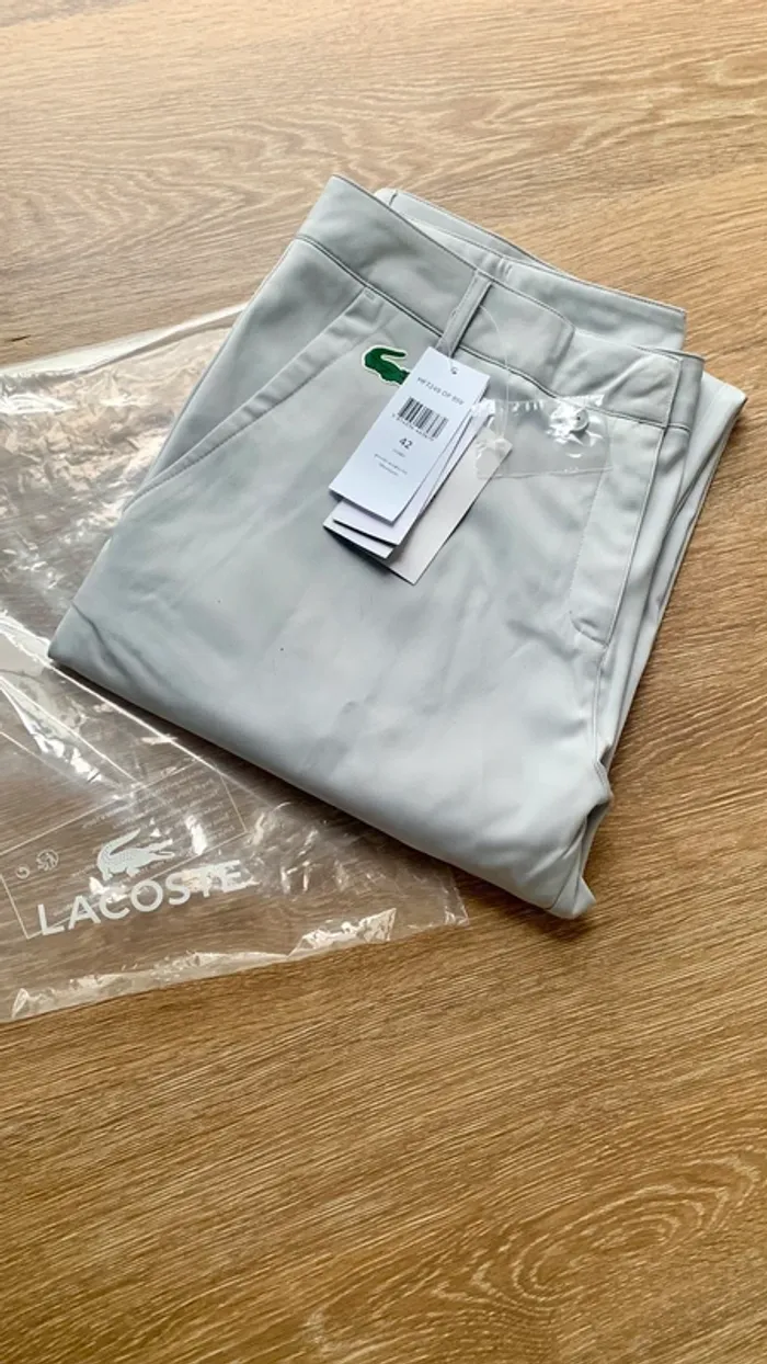 Pantalon Lacoste gris - photo numéro 4