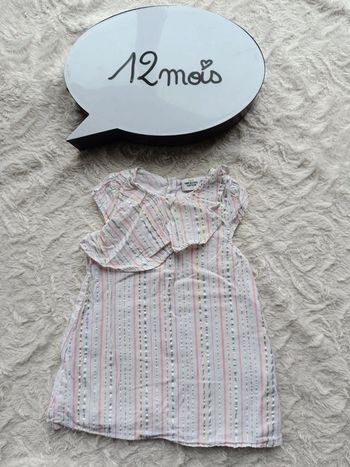 Robe de fête anniversaire mariage Noël Fille 12 mois Tao