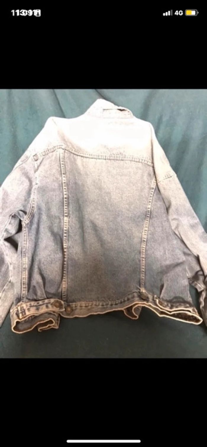 Veste jean vintage over size - photo numéro 3