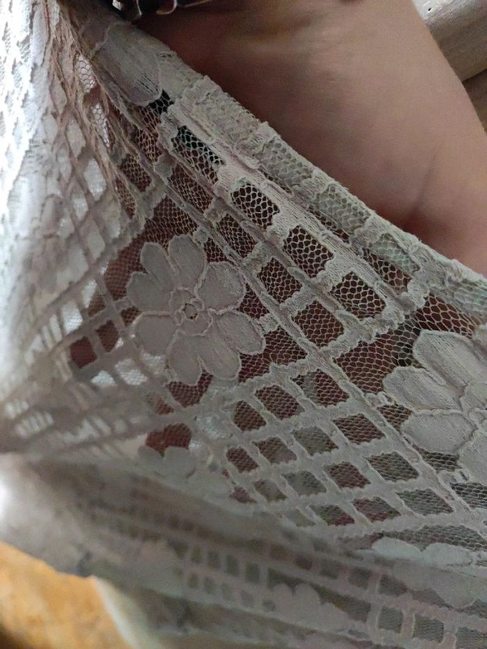 Très belle tunique rose poudré dentelle - photo numéro 4