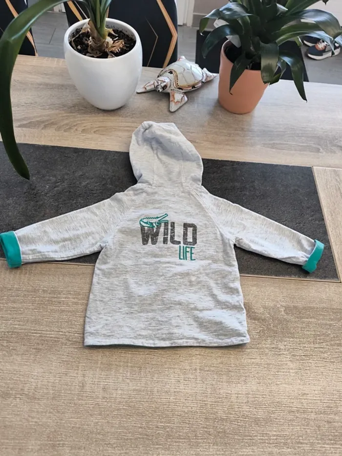 Gilet zippé réversible garçon 6 mois obaibi - photo numéro 6