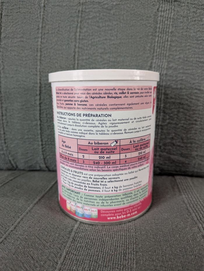 Céréales et Fruit BébéM - photo numéro 3