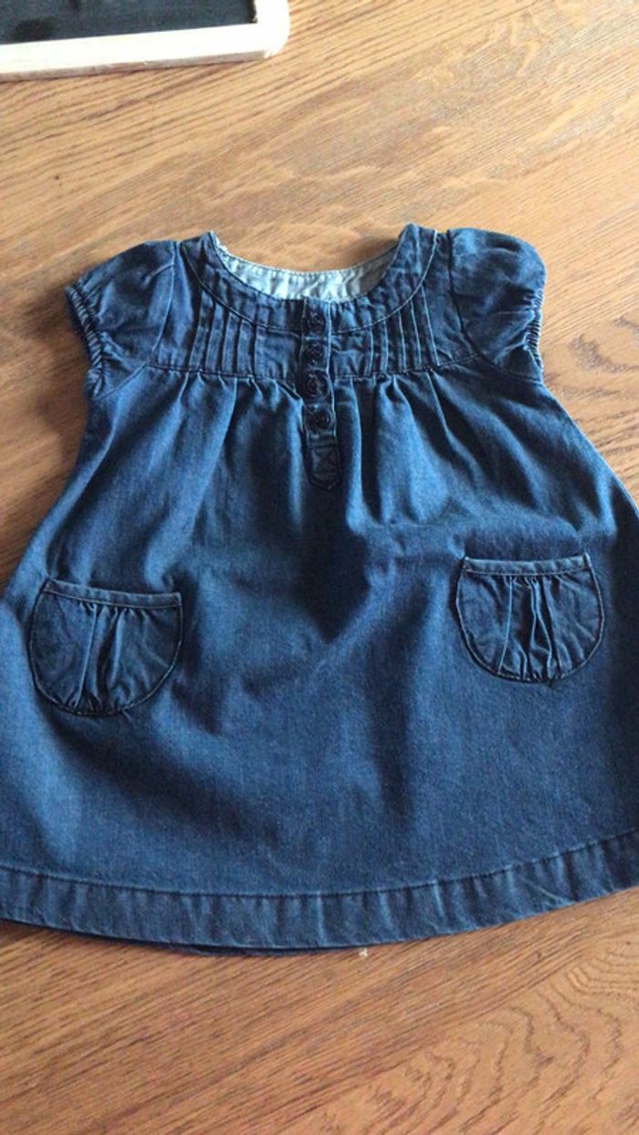 Robe jean - bout’chou - 6 mois - photo numéro 2
