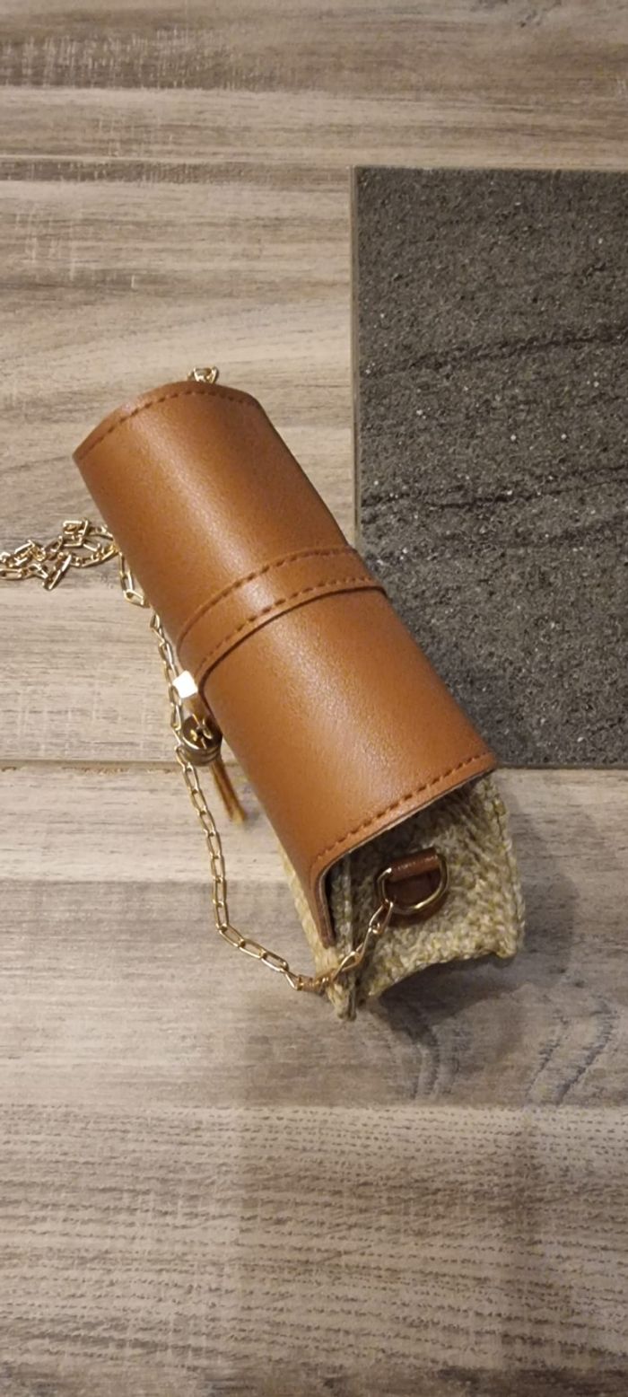 Sac bandoulière hexagone femme rotin chic bohème décontracté - photo numéro 4