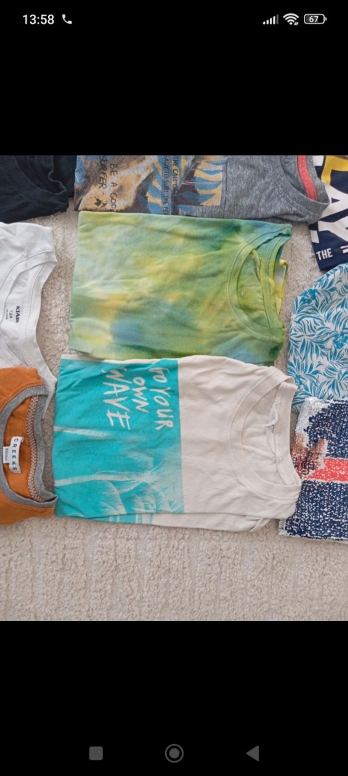 Lot de t shirts mc 12 ans - photo numéro 4