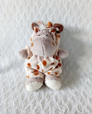 Doudou hippopotame déguisé en girafe Planet plush
