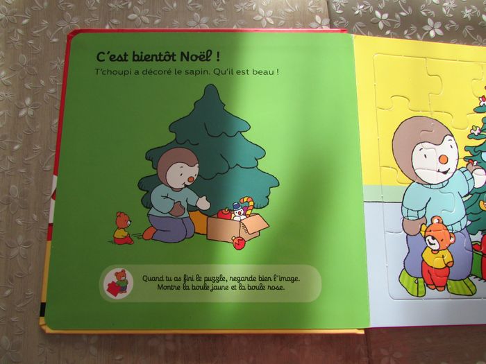 T'choupi Mon livre-puzzle de Noël - photo numéro 5