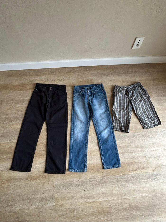 Lot garçon 11 ans – pantalons et bermuda été/mi-saison