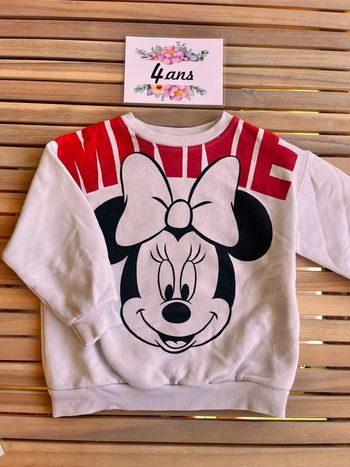 Sweat col rond Minnie Zara 4 ans