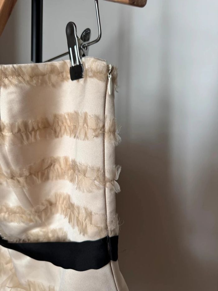 Robe bustier beige évasé M River Island - photo numéro 3