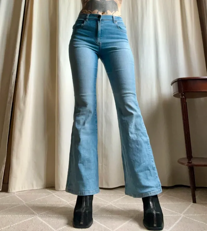 Jeans évasé y2k denim Bratz années 2000 vintage - Taille S