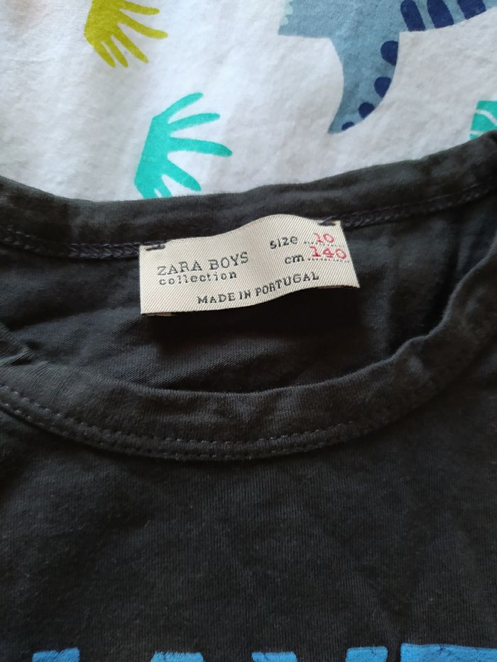 Tee shirt manches courtes Zara taille 10 ans - photo numéro 3