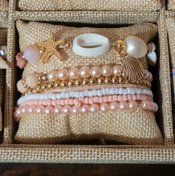 Lot de bracelets style plage