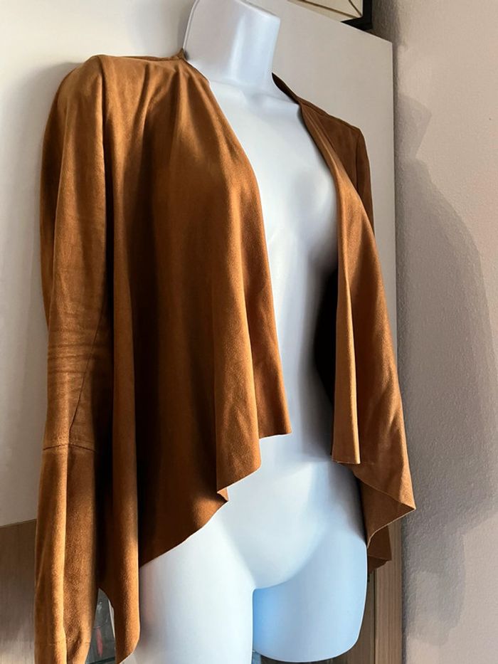 Veste en suédine marron camel pimkie - photo numéro 2