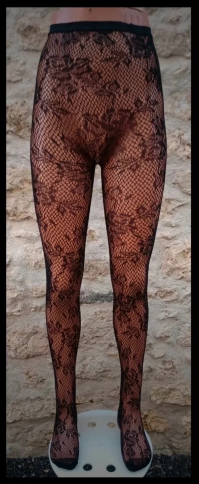 Collant résille motif fantaisie - photo numéro 2