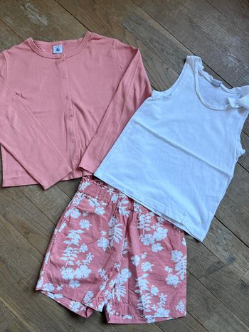 Short, tee-shirt et gilet Petit Bateau 8 ans